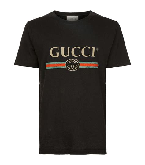 gucci logo cotton t shirt replica